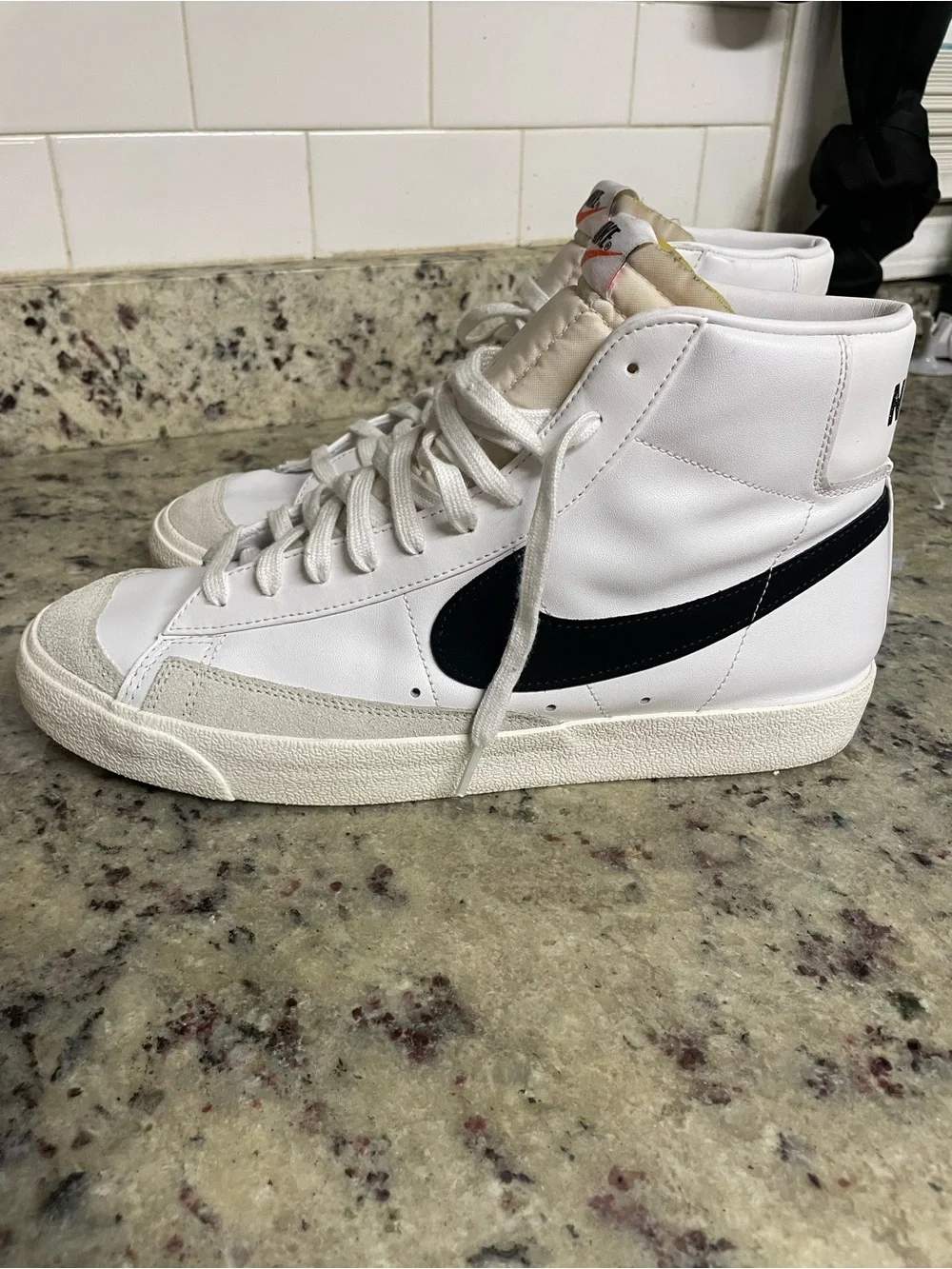 Nike white leather